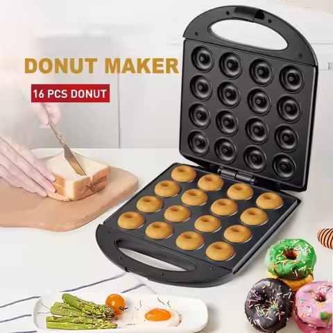 Donut Maker Cake Maker 16 Holes Round Cake 1PC Home Breakfast Maker Kids Homemade Snacks Cooking App