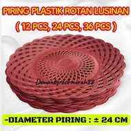 Price per dozen. Dozen Plastic Rattan Plates. Plastic Rattan Plates. Plastic Rattan Woven Plates.2 d