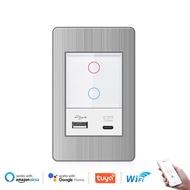 VISWE smart switch tuya smart switch tuya switch wifi switch tuya wifi smart switch wifi เต้ารับ usb