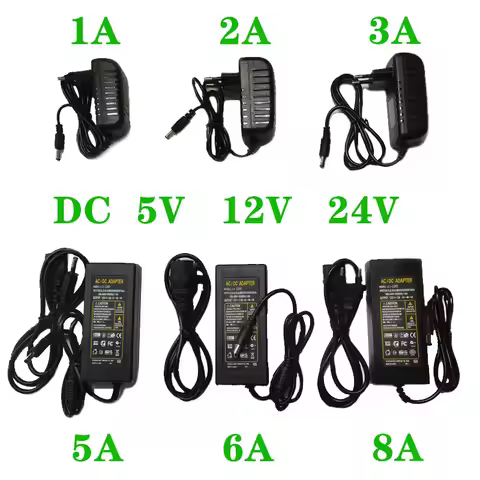 Power Supply DC 5V 12V 24V 1A 2A 3A 5A 6A Power Supply Adapter DC 5 12 24 V Volt Power Supply Adapte