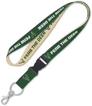 WinCraft Milwaukee Bucks Lanyard with Detachable Buckle, 1" - Fear The Deer