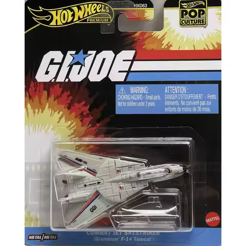 2025 1/64 Hot Wheels Premium Pop Culture G.I.JOE Combat Jet SkyStriker Grumman F-14 F14 Tomcat Dieca