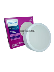 Lampu Led Downlight Panel Philips 17 Watt Bulat Outbow Putih