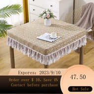 🌈Yujing Full-Automatic Mahjong Machine Cover Dust Cloth Square Tablecloth Cover Thermal Table Sets Simple Eight Immortal