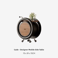 Vintage Style Rollable Side Table/Coffee Cart
