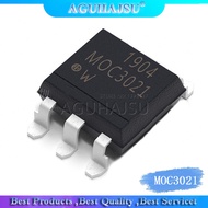 10pcs/lot  Brand New Original MOC3021S MOC3021 Black Optocoupler SOP6 Replaces EL3021