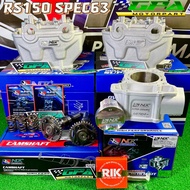 NLK PERFORMANCE TOP COMBO SET SPEC 63 RS150 RSX150 SUPERHEAD V5 CAMSHAFT N2+ BLOCK V2 63MM SUPER CER