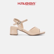 Kaleea - Giày Sandan Cao Gót Nữ Chất Da Bóng Đế Cao 4p Đi Êm Chân - EUNN38