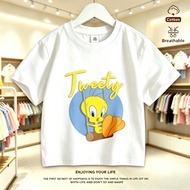 Ready stock Tweety Bird Printed Tshirt For Kids | Tshirt Budak Lelaki | 100% Cotton | Premium | Shor