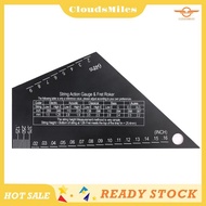 [CloudsMiles] Fret Leveling Tool Guitar Neck Fingerboard Measuring Ruler Stainless Steel Fret Rocker
