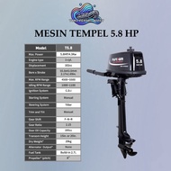Mesin Tempel Outboard Parsun 5.8 PK 2 Stroke Untuk Perahu