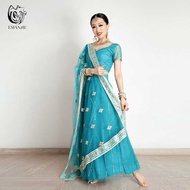 Company Annual Yiman Meeting Shiny Patch Saree Dancing Dress