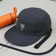 5-Panel Embroidered Breathable Mesh Cap, Men & Women, Great for Beach & Running