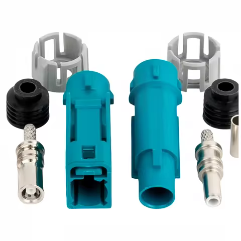1PCS/lot Universal Fakra Type Z -J/K-1.5/2.0 Waterproof Male/Female Car Camera Connector RG174 RG316