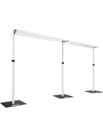 3Mx6M Adjustable Double Crossbar Pipe&Drape Backdrop Stand Suitable for Wedding Ceremony Curtain Dec