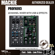 Mackie ProFX6v3 6 Channel Mixer Compact USB Mixers with Effects (Pro FX 6V3/PROFX6 V3)