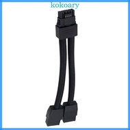 KOK 16Pin GPU Cable 12VHPWR Supply Adapter 2x 8Pin to 16 PIN GPU Extension Cable for 4090 4080 3090T