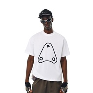 FPA Pure Cotton Breathable Triangle logo Print Loose Round Neck t-Shirt