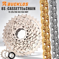 BUCKLOS 2/9/10/11/12 Speed Bike Cassette for SHIMANO HG Hub Bike Freewheel 11-25T/28T/32T/34T/36/40/