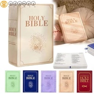 ADAMES Bible Pillow, Realistic Looking Sofa Cushion Bible Throw Pillow, Living Room 33*22cm Plush To