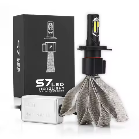 2Pcs S7 LED Car Headlight With Braid Radiating 120W 5800LM Lamp Bulb H1 H3 H4 H7 H11 H13 H27 9004 HB