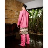 Admiral x Sepahtu Shuib Rahim Baju Melayu Klasik (Teluk Belanga) - Dusty Pink