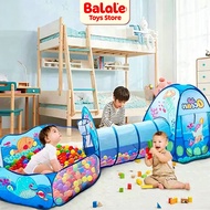 TENDA 3 in 1 Play Tunnel Tent Children's Play Tent Easy to Fold Indoor or Outdoor Play House Kids Te