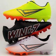 [Best Seller] (WINGZลิขสิทธิ์)ไซส์ 32-45 รองเท้าฟุตบอล/สตั๊ด หนังอัดลายลอน พื้นยึดหมุดหัวท้าย ไซส์เด็ก-ผู้ใหญ่