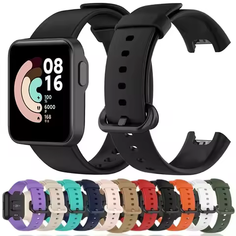 Silicone Strap For Xiaomi Mi Watch Lite Band SmartWatch Replacement Watchband Sport Bracelet for Red