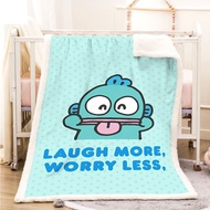 Hangyodon throw blanket double-sided warm flannel cashmere customize all sizes