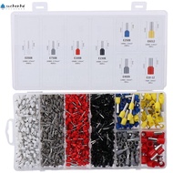 SUCHENHD 1800Pcs Ferrules Terminals Set, 8 Sizes AWG 22-7 Wire Ferrules Terminals, with Storage Box 