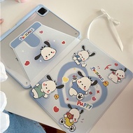 INS Cartoon Funny Cute Popular POCHACCO For IPad10.2 Shell Ipad Generation 10th Cover Mini6 Case Air2 10.5 Cover Air4/5 10.9 Anti-fall Case iPadPro11 M2 ipad12.9 Anti-bending Cover