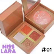 {12เซต} SWANWISH 2IN1 Diamond Set พาเลทชิมเมอร์ เนื้อคุ้กกี้ ให้ใบหน้าเป็นประกาย no.SW9005