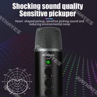 JI-M5 condenser microphone USB microphone RGB new colorful computer games professional mobile phone 