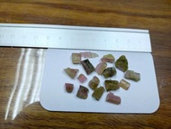 天然 阿富汗 淡西瓜色碧璽原礦碎石 約48.5克拉／ Tourmaline Rough 