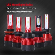 2Pcs H4 LED H7 Auto Car Headlight 9005 9006 H3 H13 H8 880 H27 9004 9007 H11 881 LED H1 K5 55W 6000LM