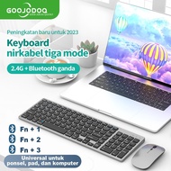 GOOJODOQ 102 Keys Wireless Bluetooth Keyboard & Mouse