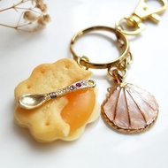*福利品 / 展示品* 柳橙果醬夾心餅乾 鑰匙圈 包包掛飾 日本黏土