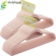 DUCKIHOGAN 5PCS Velvet Hangers Household Save Space Non-slip Adult Hanger