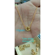 Rantai leher emas 22k original dari medan per 4gram