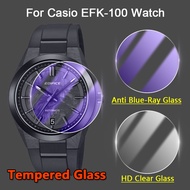 2-6Pcs For Casio EFK-100 XPB YCD YD SmartWatch 2.5D Ultra Slim Clear / Anti Purple Light 9H Tough Te