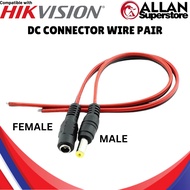 Hikvision DC Power Connector Wire – CCTV Camera Power Cable for Hikvision Cameras
