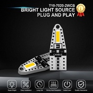 Car License Plate Light Bulb T10 7020 Chip W5W 168 194 12V Led 6000K 1pc