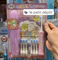 日本🇯🇵直送 角落生物Sumikko Gurashi 電動兒童電動牙刷附替換刷頭+收納盒