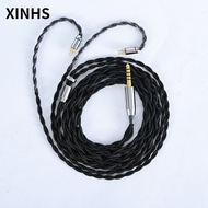 XINHS-40 HIFI 4 strand Single crystal copper gold plated Replacement Headphone Upgrade Cable MMCX 2 