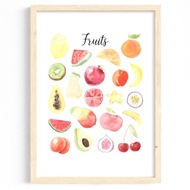 Kids Poster Fruits 1 SIZE A4 A3