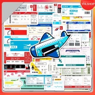Shipped From Thailand 52 Pieces Of Stickers Flight Tickets airline boarding pass ticket Sticker