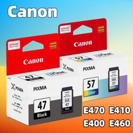 CANON PG-47 CL-57 CL-57s ink cartridge CANON PIXMA E470 E410 E400 E460 E480 E470 Printers  PG-47 BLA