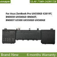 C42N1728 Laptop Battery For Asus Zenbook Pro 15 UX550GE UX550GEX UX550GD UX550GDX UX580G UX580GD UX5