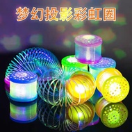 Children Magic Luminous Changeable Toy Rainbow Circle Mixed Color Rainbow Circle Luminous Creative R